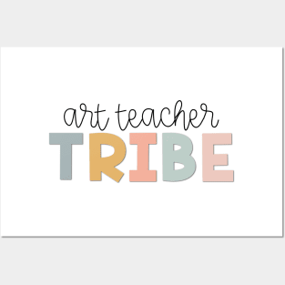 Art Teacher Tribe Muted Pastels Posters and Art